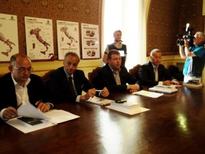 Un momento della Conferenza stampa Un momento della Conferenza stampa
