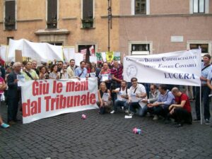 Le mobilitazione pro tribunale