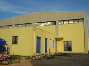 Il palazzetto dello sport di Cagnano